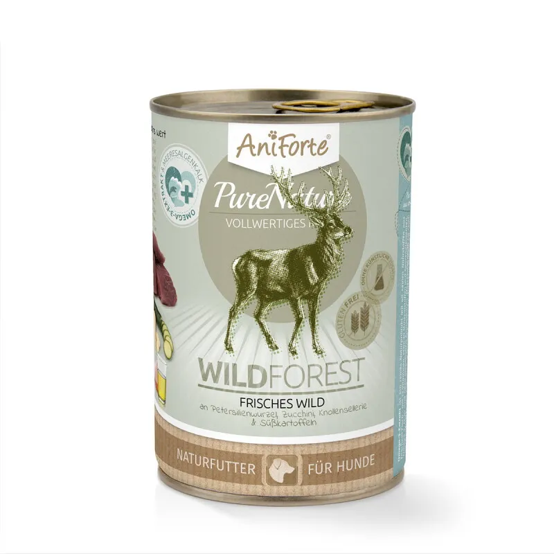 AniForte AniForte Nassfutter WildForest Wild mit Zucchini 6x400 g – Produktbild 1 von 2