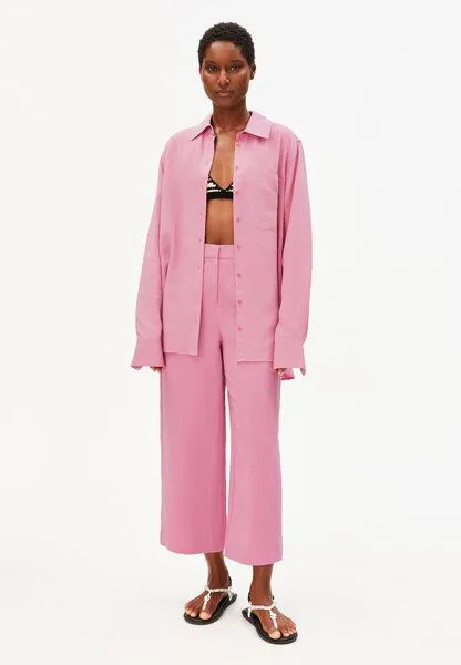 ARMEDANGELS ARMEDANGELS CAARUNUS LINO Damen Webhose aus Leinen-Mix, Washed berry, – Produktbild 4 von 4