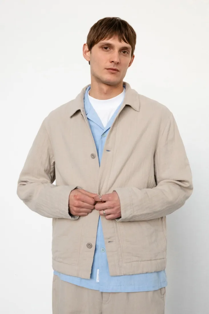 Rotholz Rotholz Herren vegan Jacke Lightweight Sand, Beige, – Produktbild 2 von 2