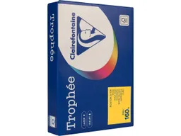 Clairefontaine 250 Blatt Clairfontaine Farbiges Kopierpapier "Trophee" 160 g/m², DIN A4, goldgelb – Produktbild 1 von 1