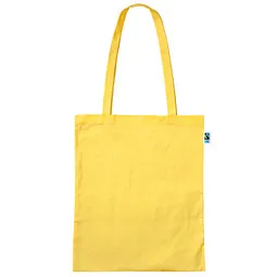 TEXXILLA Fairtrade Baumwolltasche mit langen Henkeln, gelb – Produktbild 1 von 1