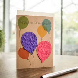 Die Stadtgärtner Die Stadtgärtner Glückwunschkarte mit Saatpapier I Karte für Geburtstag, Hochzeit etc. – Produktbild 1 von 1