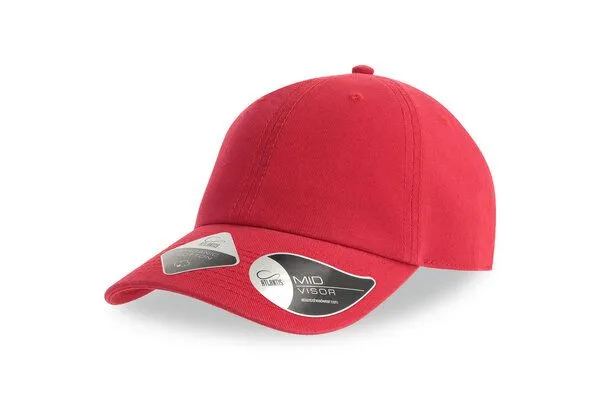 Atlantis Headwear Atlantis Headwear Fraser Cap Bio Baumwolle verstellbar, Rot, – Produktbild 2 von 5