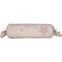 HANS NATUR Bezug Nackenrolle Perkal Bio-Baumwolle Sterne rosa Maße 68 x 24 cm – Produktbild 1 von 1