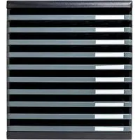 Exacompta Exacompta Schubladenbox Modulo "ECOBlack", DIN A4+, 10 Schubladen offen, dunkelgrau – Produktbild 1 von 1