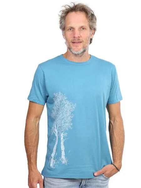Life-Tree Life-Tree Fairwear Bambus Shirt Men Birke, Blau, – Produktbild 1 von 4