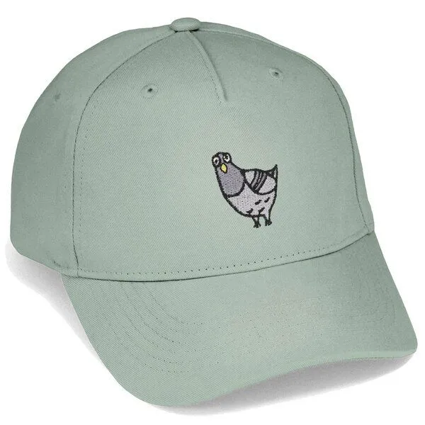 LIGARTI Bestickte Cap – Claude die Taube – LIGARTI Tiermanufaktur, Grey, – Produktbild 1 von 4