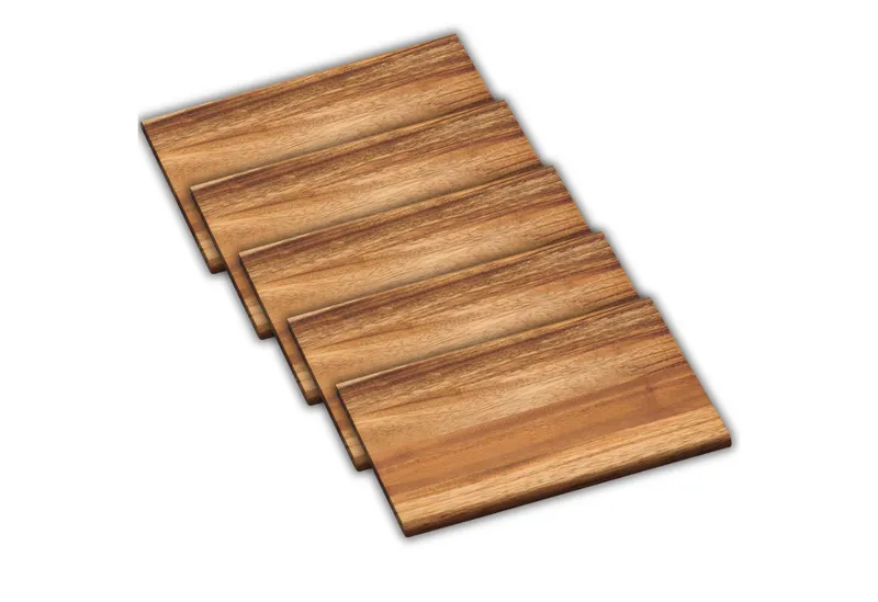 Kesper Kesper Frühstücksbrett Vesperbrett, Akazie, FSC, Akazienholz, (Set, 5-St), 5er Set, Beige, – Produktbild 2 von 5