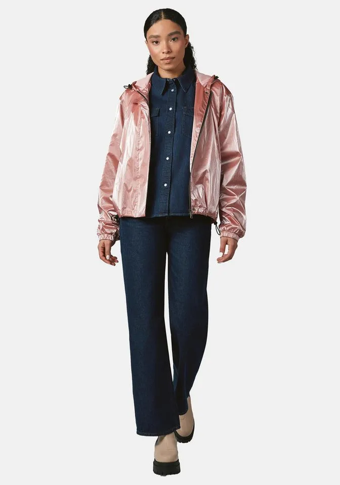 ragwear ragwear Blouson Cezanna Shine Glänzende Damen Jacke mit reflektierendem Metallic-Material, Rosa, – Produktbild 1 von 1