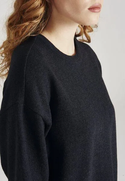 Givn Berlin Givn Berlin Damen Sweater aus recycelter Baumwolle "Selma", Dark grey, – Produktbild 4 von 4