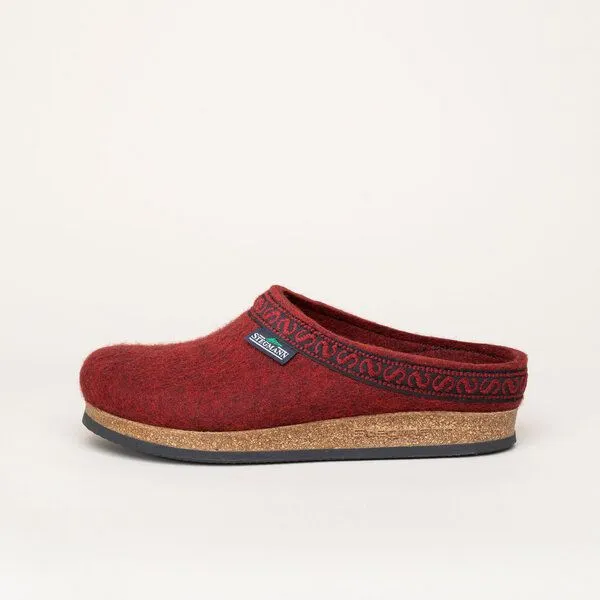 Stegmann Stegmann Filzclog 108 aus 100% Merino-Wolle für Damen & Herren, Dunkelrot, – Produktbild 5 von 5