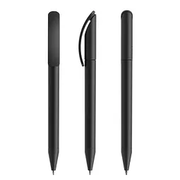 prodir prodir® Drehkugelschreiber DS3 Soft Touch TRR Twist, blaue Mine, schwarz – Produktbild 1 von 1