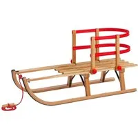 Gloco Davoser Rodel-Set Schlitten 3-teilig Aus Buchenholz, Länge 90 cm – Produktbild 1 von 1