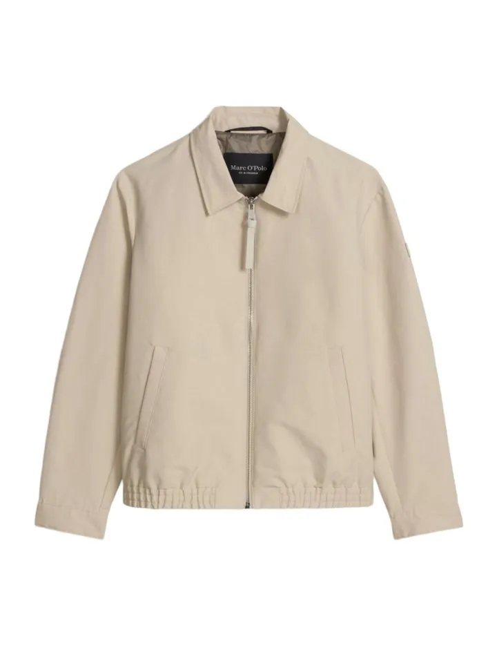 Marc O'Polo Marc O'Polo Outdoorjacke natur,Casual,Baumwolle,Unifarben,Umlegekragen,Lang,Regular Fit, Beige, – Produktbild 1 von 5