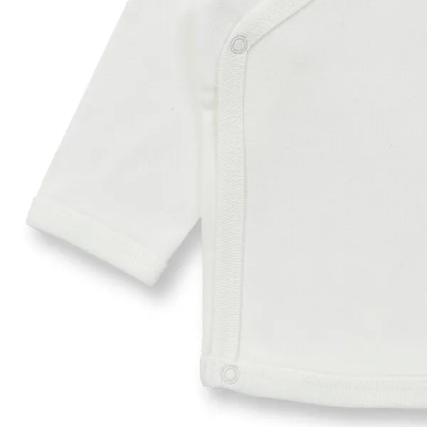 Sense Organics sense-organics Baby Wickelshirt in naturweiß, Modell VICTORIA, Weiß, – Produktbild 4 von 4