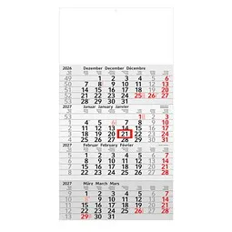 geiger notes geiger notes Geiger-Notes 4-Monats-Wandkalender Recycling 2027, green+blue, Hellgrau, – Produktbild 1 von 1