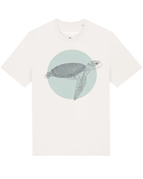 watapparel watapparel T-Shirt Unisex Meeresschildkröte, Off white, – Produktbild 1 von 4