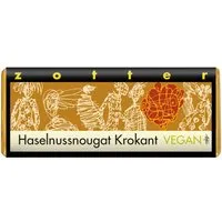 Zotter Zotter Bio-Bitter-Schokolade "Haselnussnougat Krokant", vegan,70 g – Produktbild 1 von 1