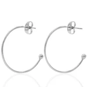 ELEKTROPULLI Creolen von Elektropulli, Silber, – Produktbild 1 von 1