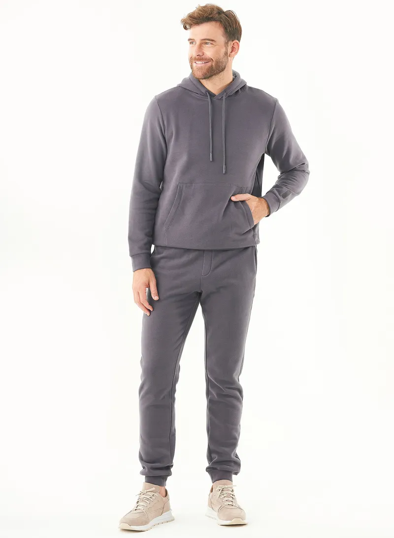 ORGANICATION ORGANICATION Herren vegan Kapuzenpullover Shadow, Grau, – Produktbild 1 von 2