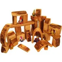 bikeho Holzbausteinhe natur, Erlenholz 25-teilig – Produktbild 1 von 1