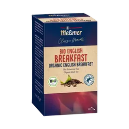 Meßmer Meßmer Classic Moments Bio English Breakfast, Schwarzer Tee, Teebeutel im Kuvert, 2. Entnahmefach/displaytauglich, 31,5g – Produktbild 1 von 1