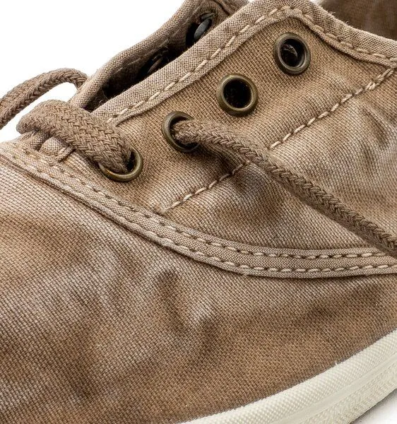 Natural World Natural World Vegane Damen Sneaker washed (beige claro) – Produktbild 1 von 2
