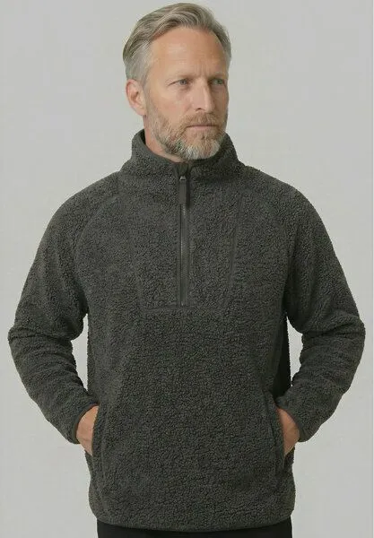 derbe derbe Fleecejacke „Kuschelby Troyer“, Morel, – Produktbild 1 von 3