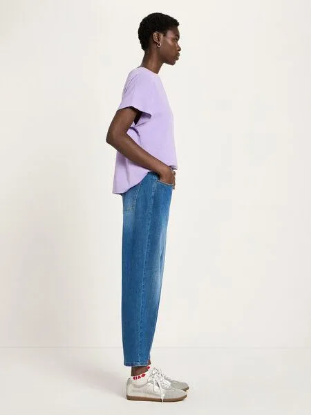 LANIUS LANIUS Tapered Jeans (GOTS) aus Bio-Baumwolle, Mid blue denim, – Produktbild 4 von 6