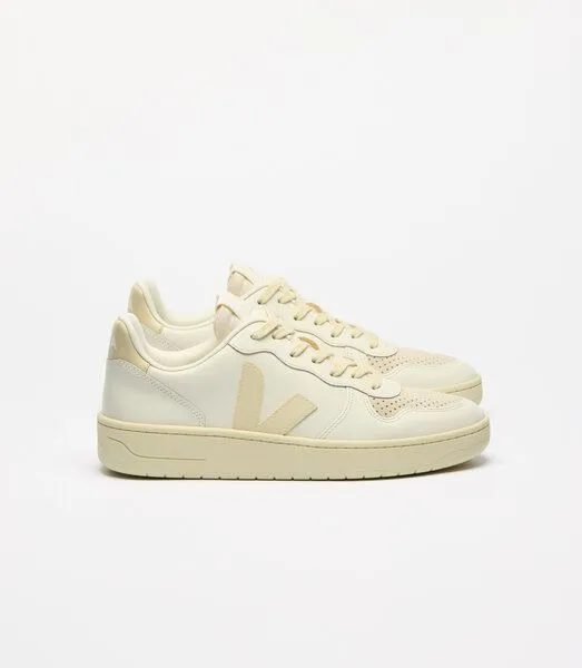 Veja Veja Damen-Sneaker V-10 Prime Leather Pure Calcaire – Produktbild 4 von 4