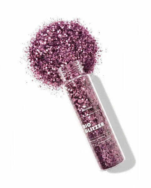 BIRKENSPANNER BIRKENSPANNER Biologisch abbaubarer Glitzer "Bastelglitzer" | viele Farben, Crystal rose, – Produktbild 1 von 2