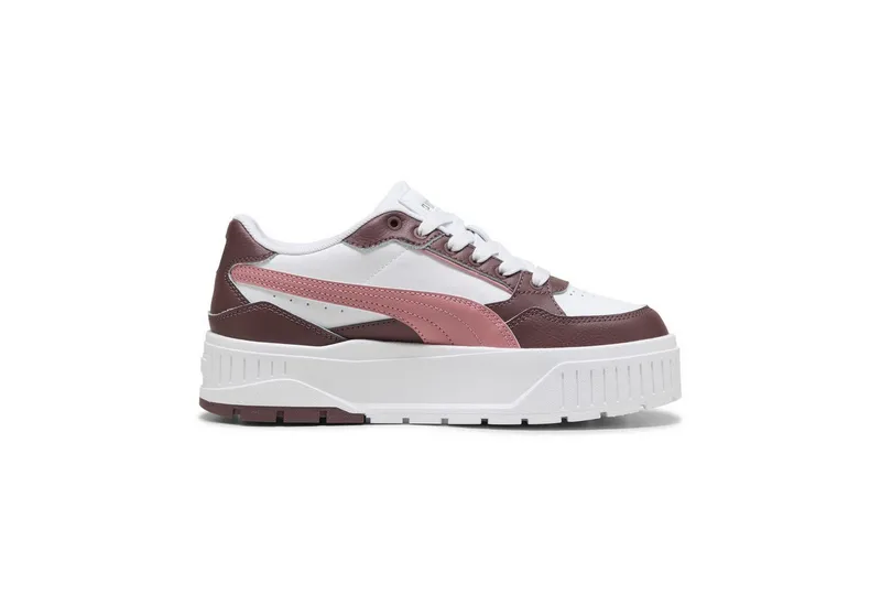 Puma Puma KARMEN II IDOL Sneaker für sportliche Anlässe, mit SoftFoam+ Einlegesohle, aus Leder, Weiß, – Produktbild 3 von 5