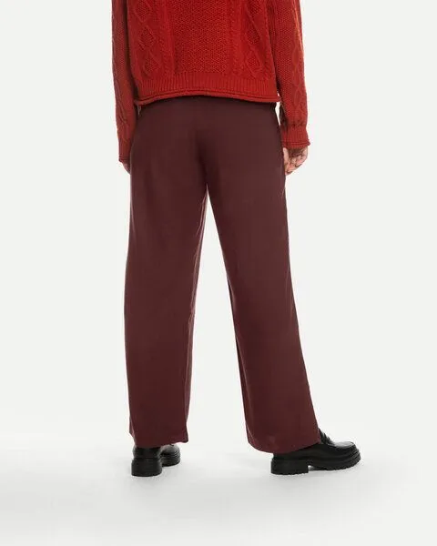 MATONA Matona Hose | Pleated Tencel Trousers | aus Lyocell, Maroon, – Produktbild 2 von 4