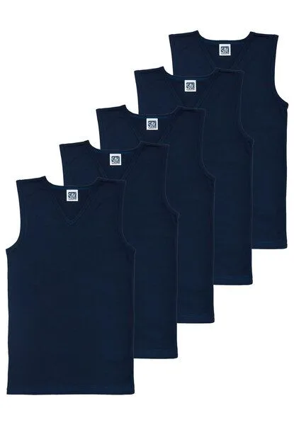 Sweety for kids Sweety for kids Jungen City-Shirt V-Neck, 5er Pack, Navy, – Produktbild 1 von 2