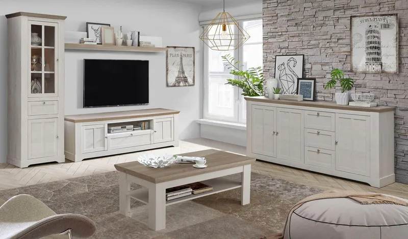 FORTE Couchtisch Iloppa, Breite ca. 120 cm, Weiß, – Produktbild 5 von 5