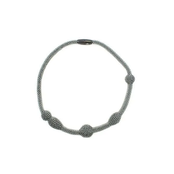 Sakiba Sakiba Collier Fridi, Silbergrau, – Produktbild 3 von 4