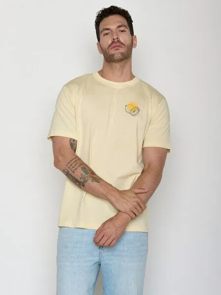 GreenBomb GREENBOMB La Bicicleta Fusion - Lässiges Oversize-T-Shirt aus Bio-Baumwolle / hochwertiger Print / GOTS / Fair & Vegan, Weiß (vanilleeis), – Produktbild 1 von 4