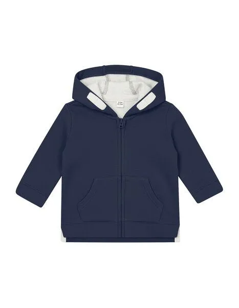 Babybugz Babybugz Baby Sweatshirt Pullover 6 - 24 Monate 280 g/m² Bio Baumwolle Mischgewebe Vegan, Heather grey melange, – Produktbild 1 von 4