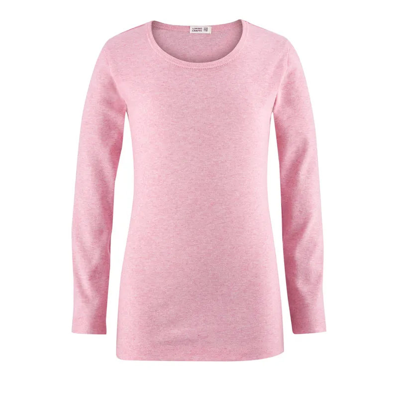 Living Crafts LIVING CRAFTS - Kinder Langarm-Shirt - Pink (100% Bio-Baumwolle), Nachhaltige Mode, Bio Bekleidung, Pink, – Produktbild 1 von 2