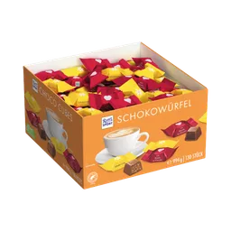 Ritter Sport Ritter Sport Schokowürfel, 2 Sorten (Schoko Crisp, Mousse au Chocolat), 130 Stück, 994g – Produktbild 1 von 1