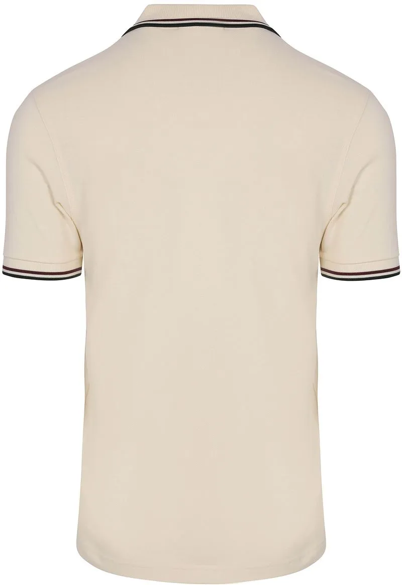 Fred Perry Fred Perry Polo Twin Tipped M3600 Ecru 84A - Größe S, Wollweiß, – Produktbild 5 von 5