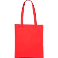 Memo Baumwoll-Tragetaschen,rot 38x42 cm mit zwei langen Henkeln – Produktbild 1 von 1