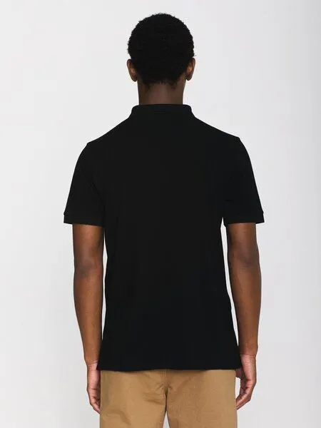 KnowledgeCotton Apparel KnowledgeCotton Apparel Poloshirt - ROWAN - aus Bio-Baumwolle, Schwarz (black-jet), – Produktbild 2 von 4