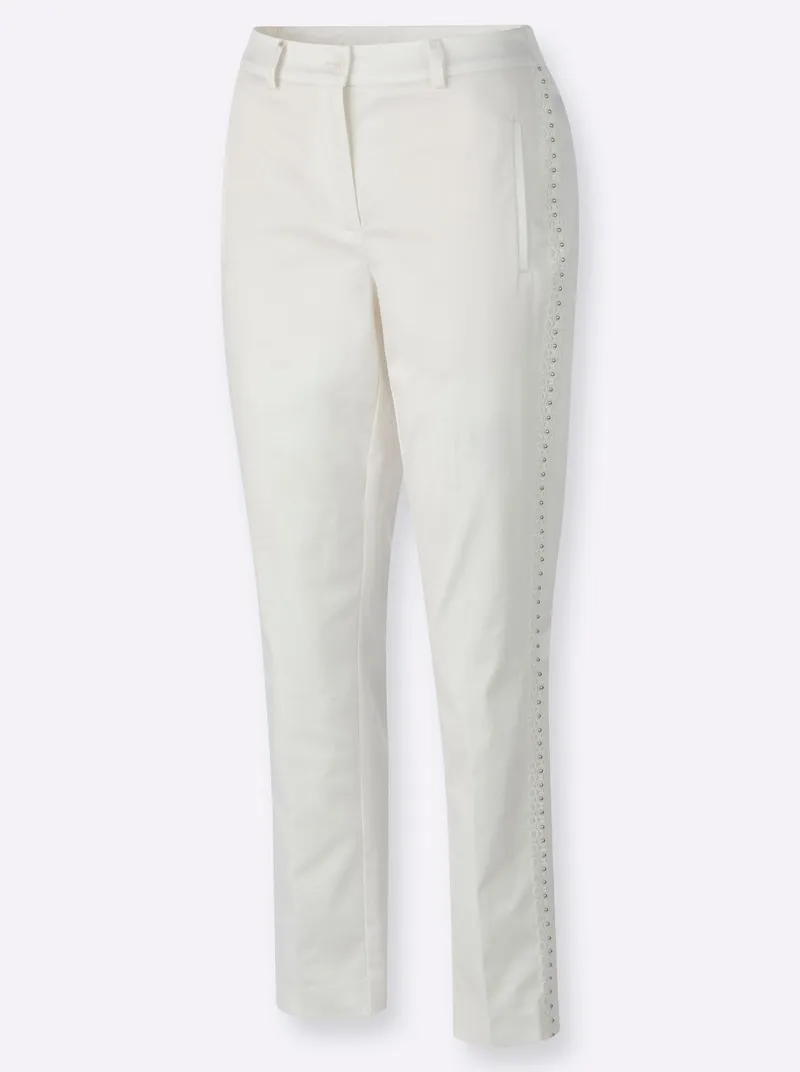 Witt Stoffhose, Ecru, – Produktbild 1 von 2