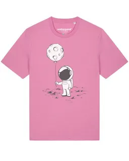 watapparel watapparel T-Shirt Unisex Kleiner Astronaut mit Luftballon – Produktbild 1 von 1