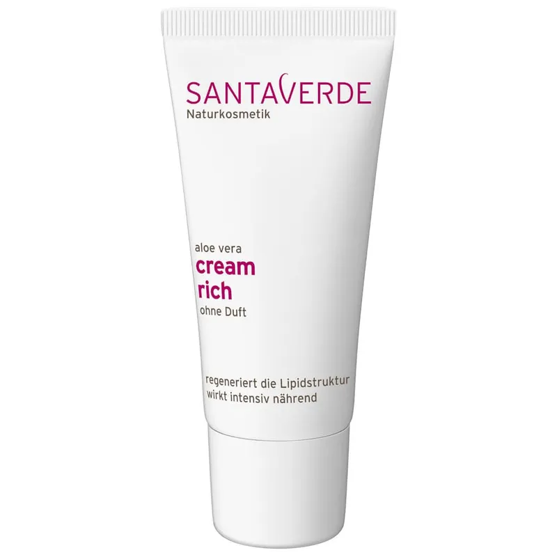 Santaverde SANTA VERDE cream rich aloe vera ohne Duft 30 ml Creme – Produktbild 1 von 1