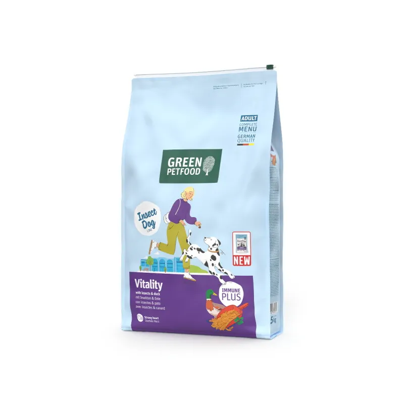 Green Petfood Vitality with Insects & Duck 7,5kg, Grün, – Produktbild 2 von 3
