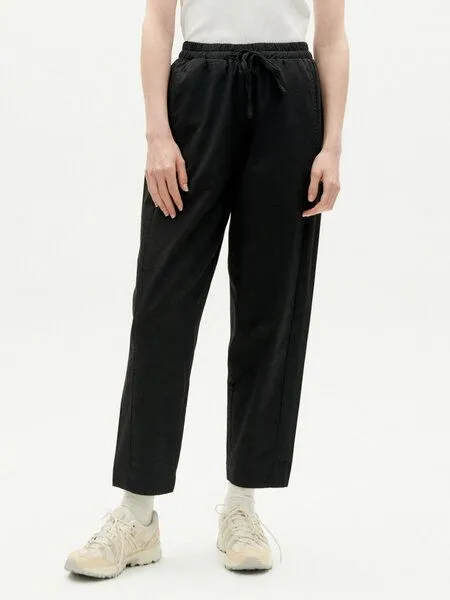 thinking mu thinking mu Hose - Esther Pants - aus Bio-Baumwolle, Schwarz, – Produktbild 1 von 4