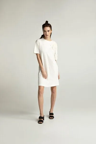 Lovjoi Lovjoi Midikleid ELOUISE, White birch (natur), – Produktbild 2 von 4