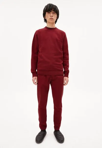 ARMEDANGELS ARMEDANGELS MAALTE COMFORT - Herren Sweatshirt Regular Fit aus Bio-Baumwolle, Dark ruby, – Produktbild 4 von 4